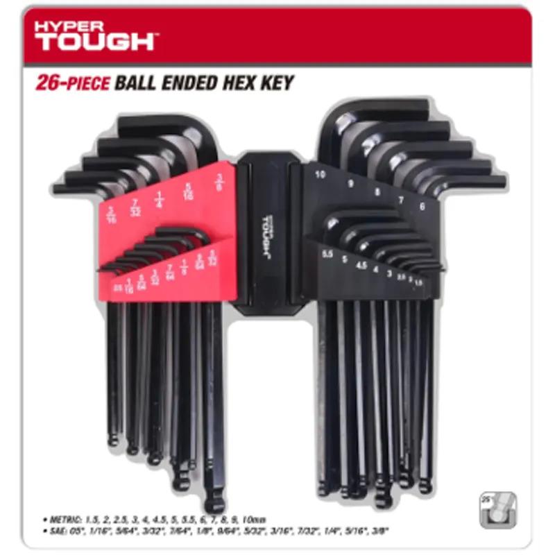 Hyper Tough Heavy-Duty Ball End Hex Key Set for $5