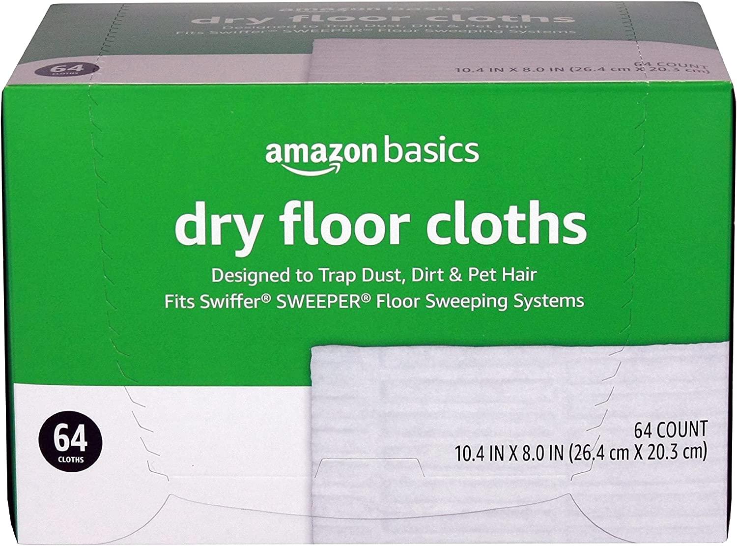 64 Amazon Basics Dry Floor Cloths for $9.01 Shipped