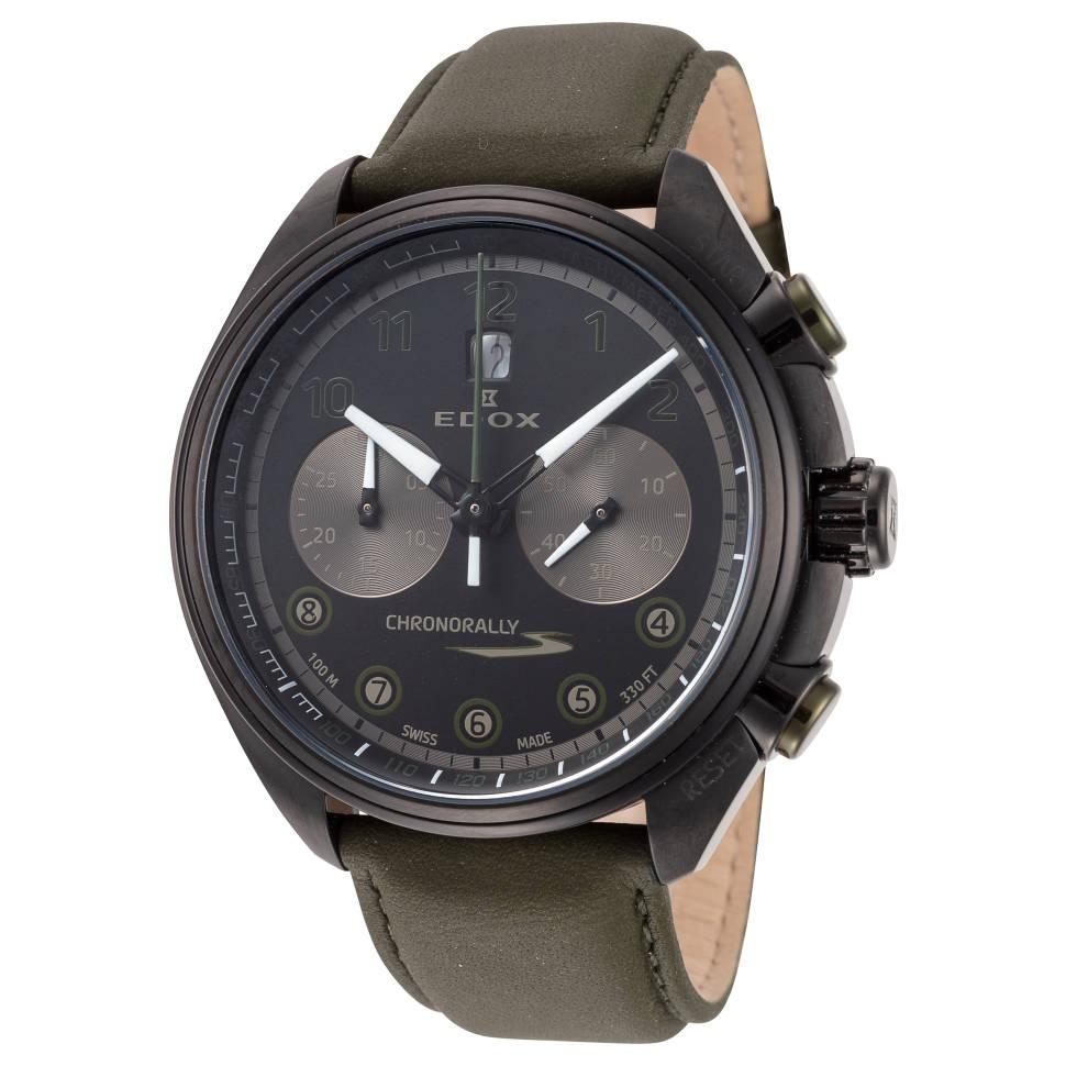 Edox Chronorally S 43mm Mens Automatic Chronograph Watch for $389.99 Shipped