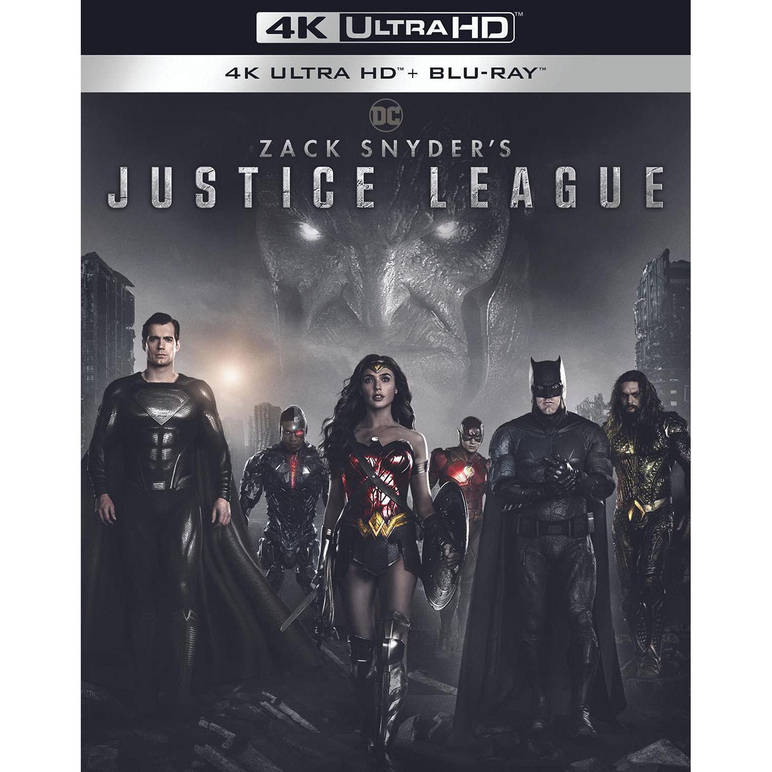 Zack Snyders DC Justice League 4K Ultra HD + Blu-Ray for $12.99