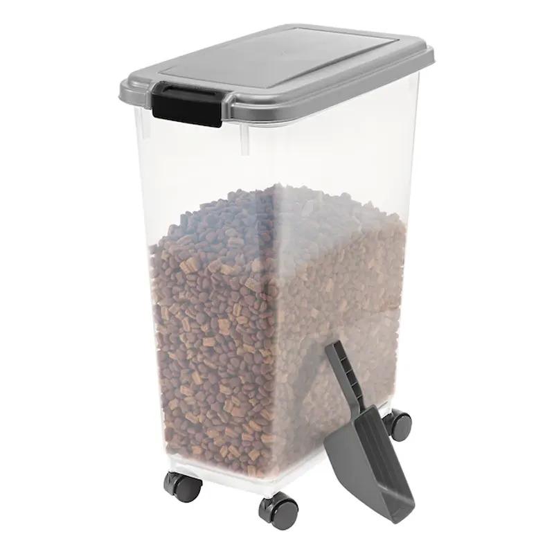 IRIS Airtight Pet Food Storage Containers with Casters for $12.60