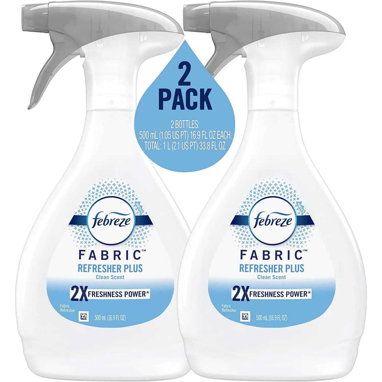 2 Febreze Clean Scent Fabric Spray Refresher Plus for $7.49 Shipped