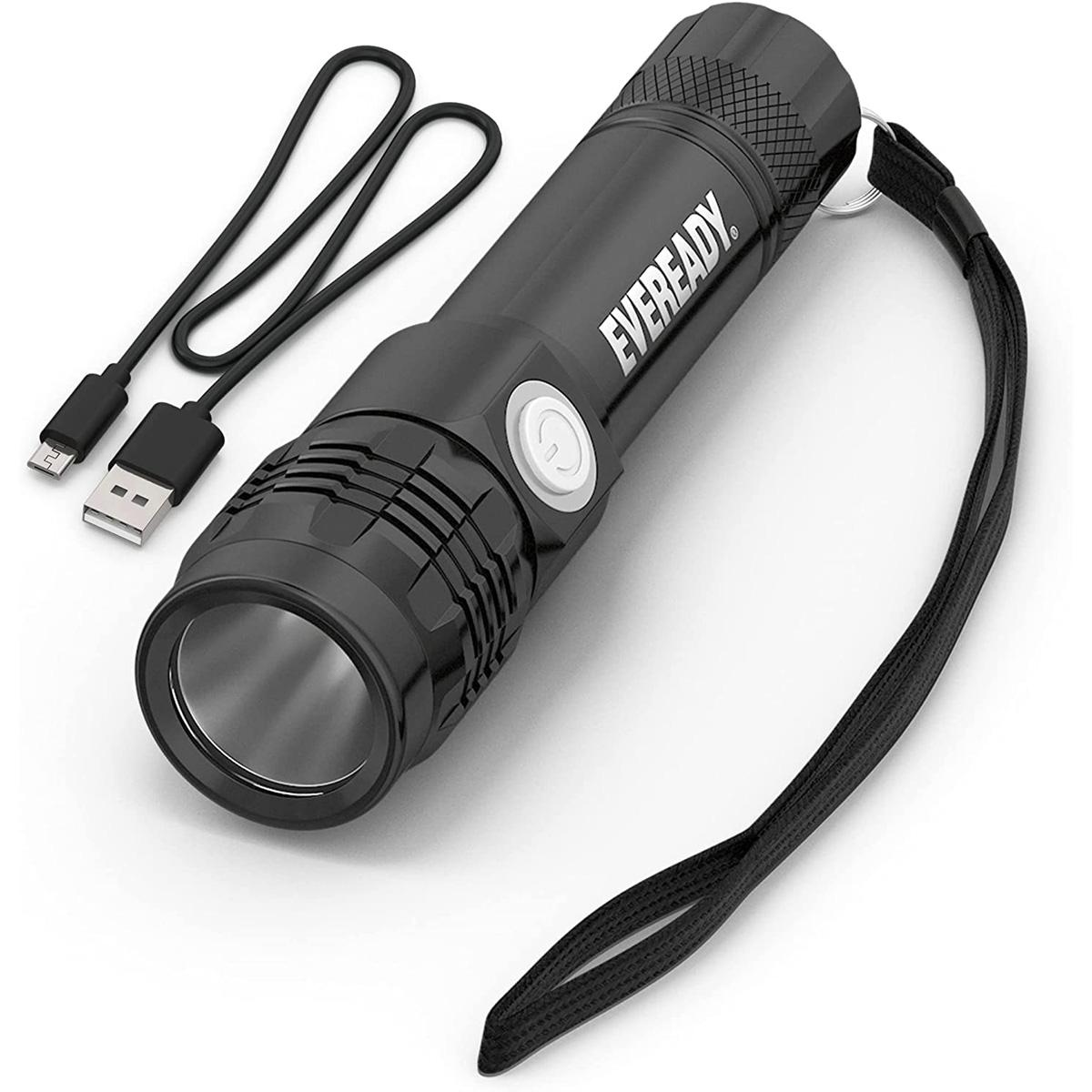 Eveready LED Rechargeable Tactical Flashlight for $8.34