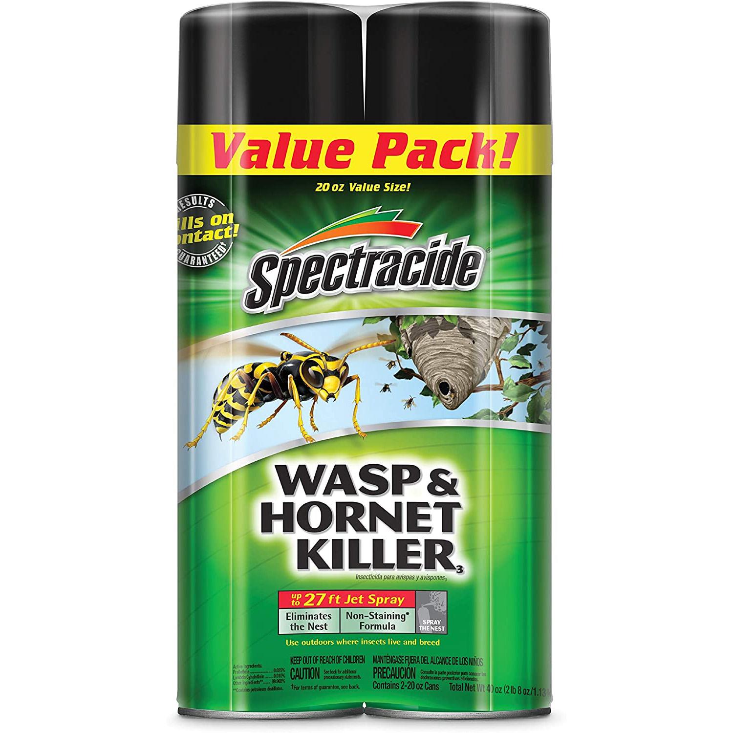 2 Spectracide Wasp and Hornet Killer Spray for $5.37