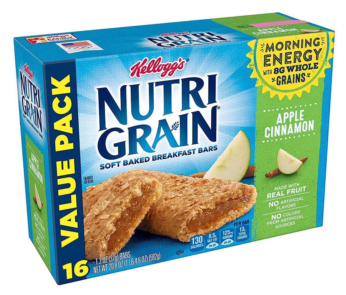 Kelloggs Nutri-Grain Apple Cinnamon Soft Baked Breakfast Bars for $4.17 Shipped