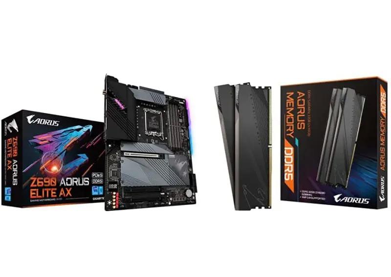 Gigabyte Z690 AORUS Elite AX Intel Motherboard with 32GB Memory for $379.98 Shipped