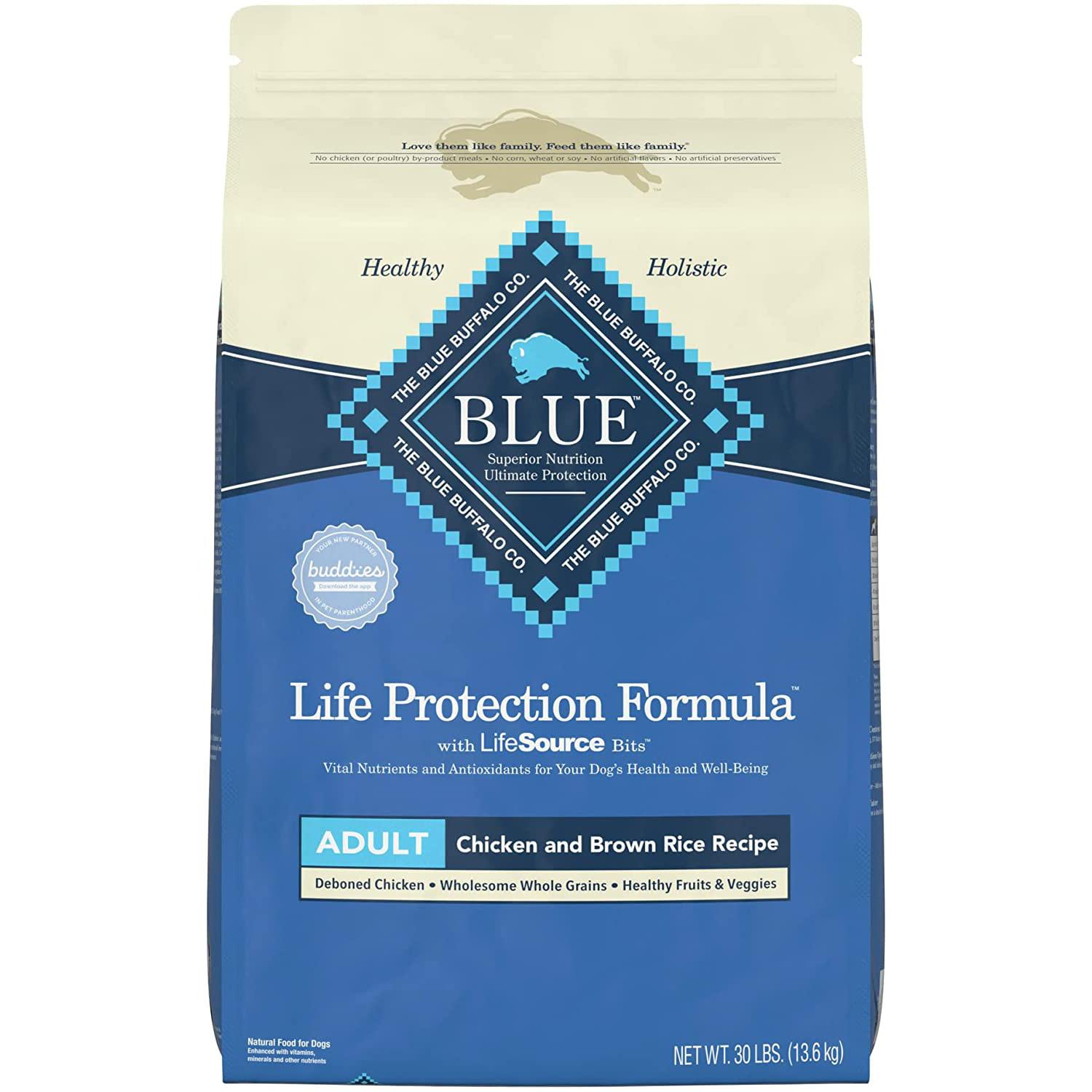 Blue Buffalo Life Protection Formula Natural Adult Dry Dog Food for $30.30 Shipped