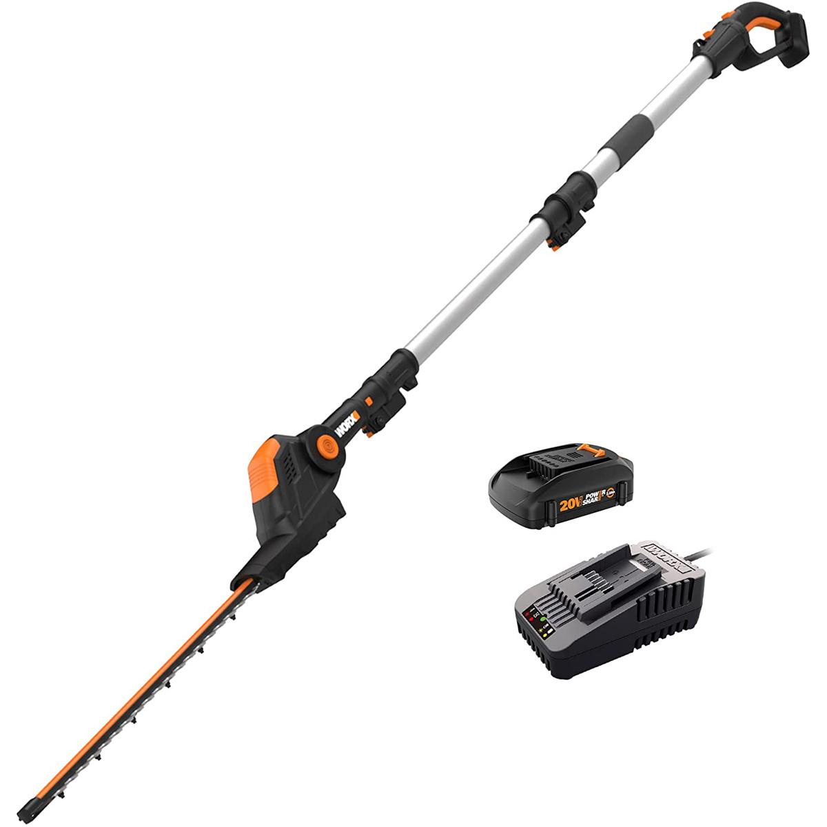 Worx WG252 20V Power Share 2-in-1 20in Cordless Hedge Trimmer for $97.98 Shipped