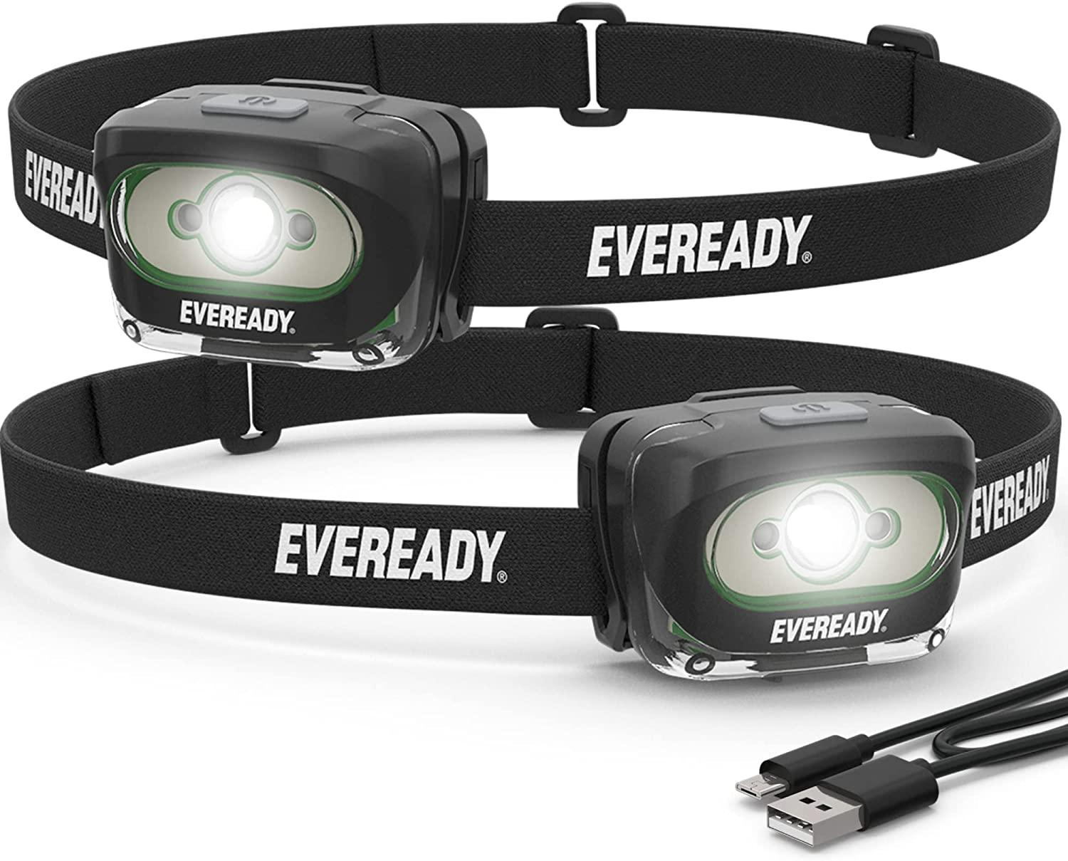2 Eveready Rechargeable LED Headlamps for $8.64