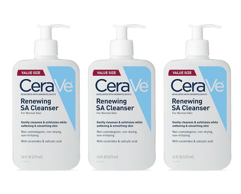 3 CeraVe Renewing SA Cleanser for $30.58