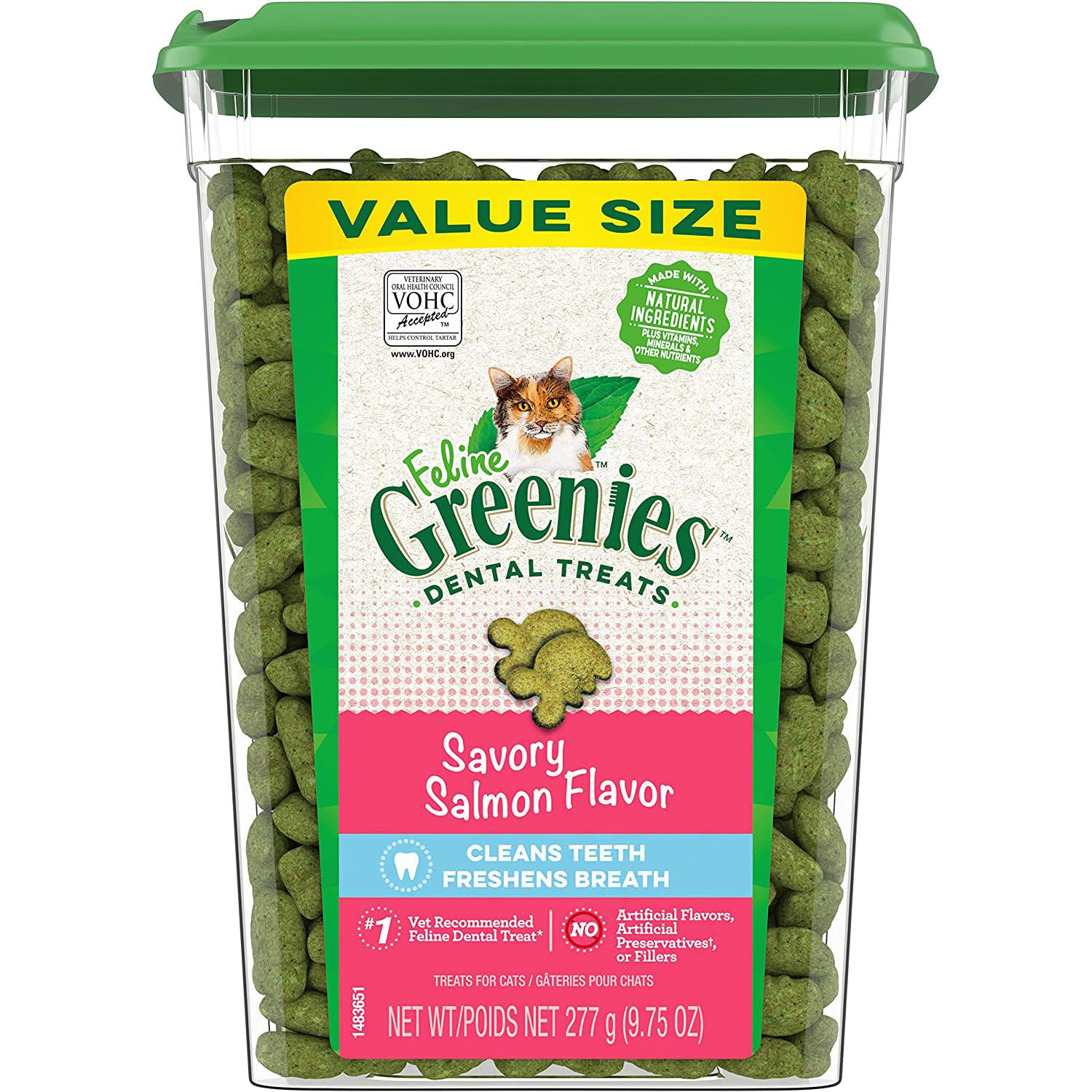 Greenies Feline Salmon Flavor Dental Treats for $4.16 Shipped