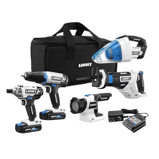 Hart 20v Cordless 5-Tool Combo Kit for $98 Shipped