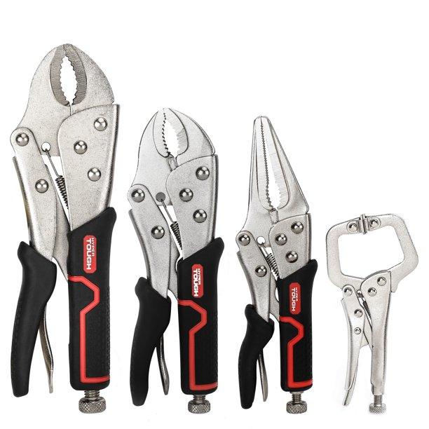 Hyper Tough 4 Piece Locking Pliers for $8