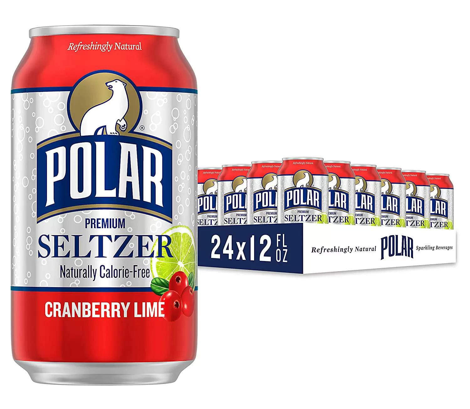 24 Polar Cranberry Lime Seltzer Water for $6.62 Shipped