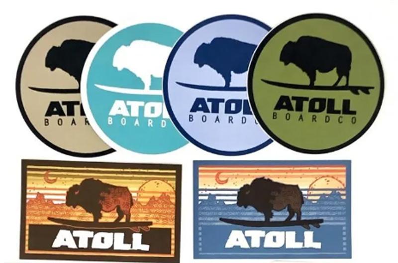 Atoll Board Epic Paddle Board Sticker Set for Free Shipped
