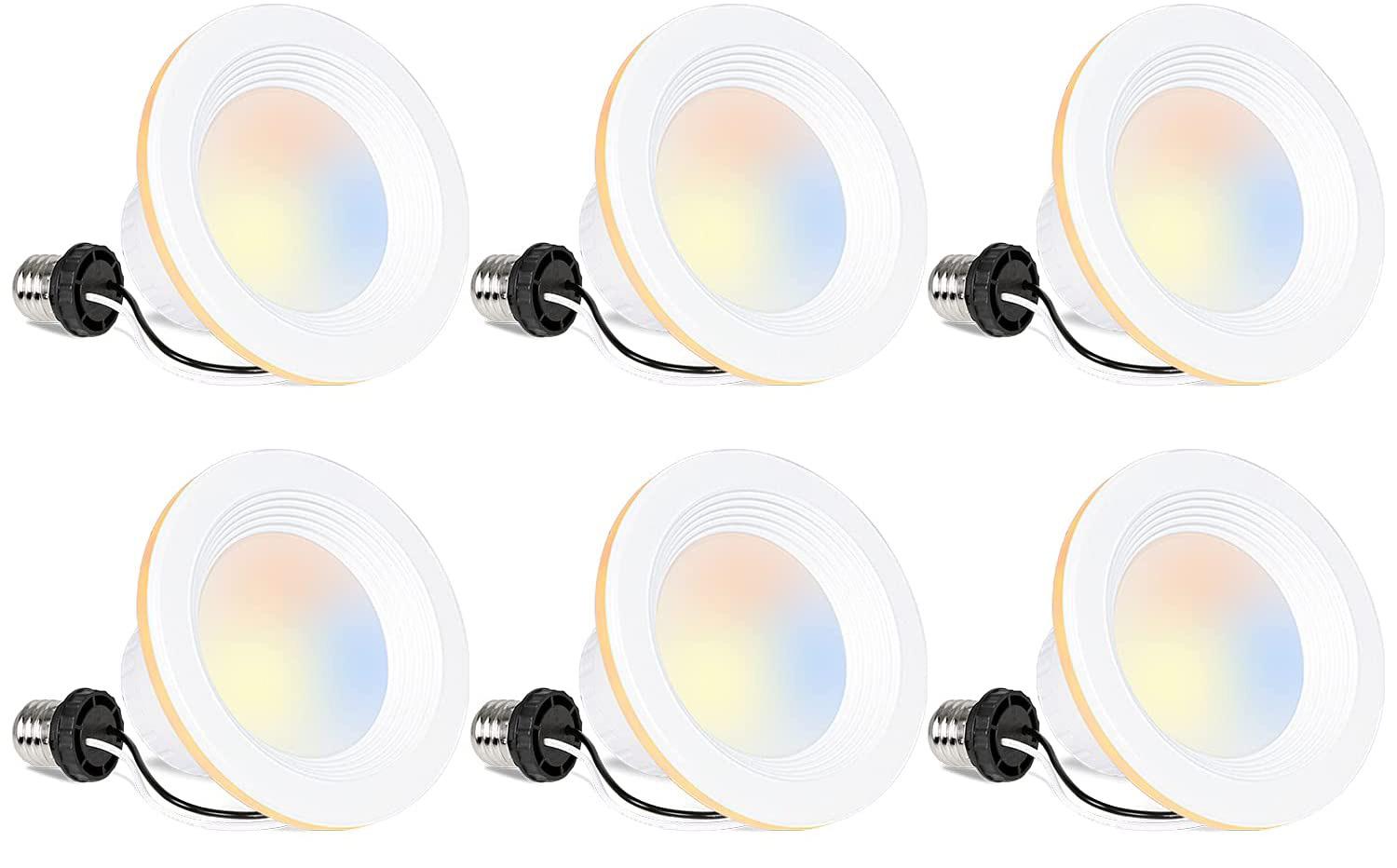 Hykolity 4in CRI90 11W Dimmable LED Recessed Lights for $34.99 Shipped