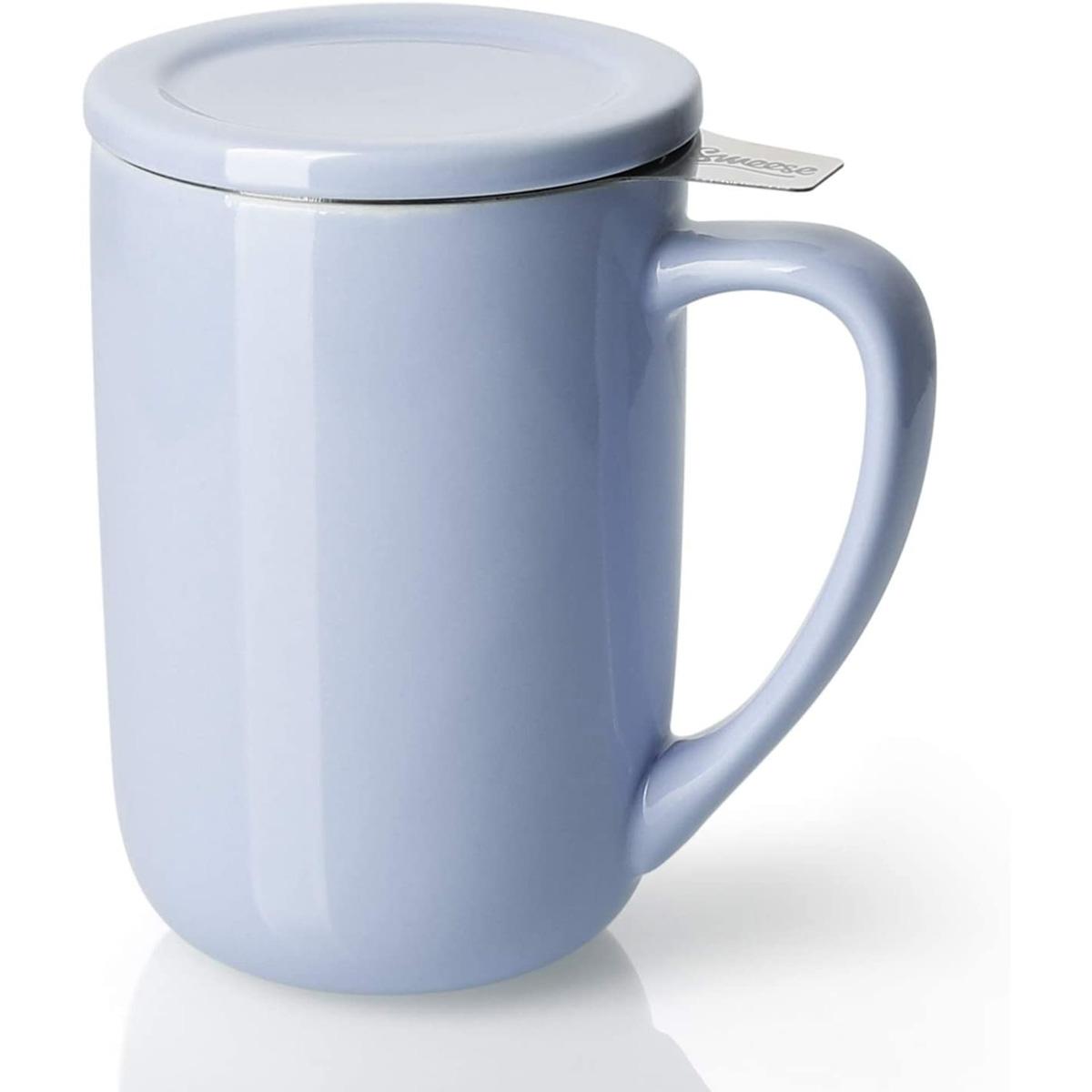 Sweese Porcelain Tea Mugs with Infuser and Lid for $8.99