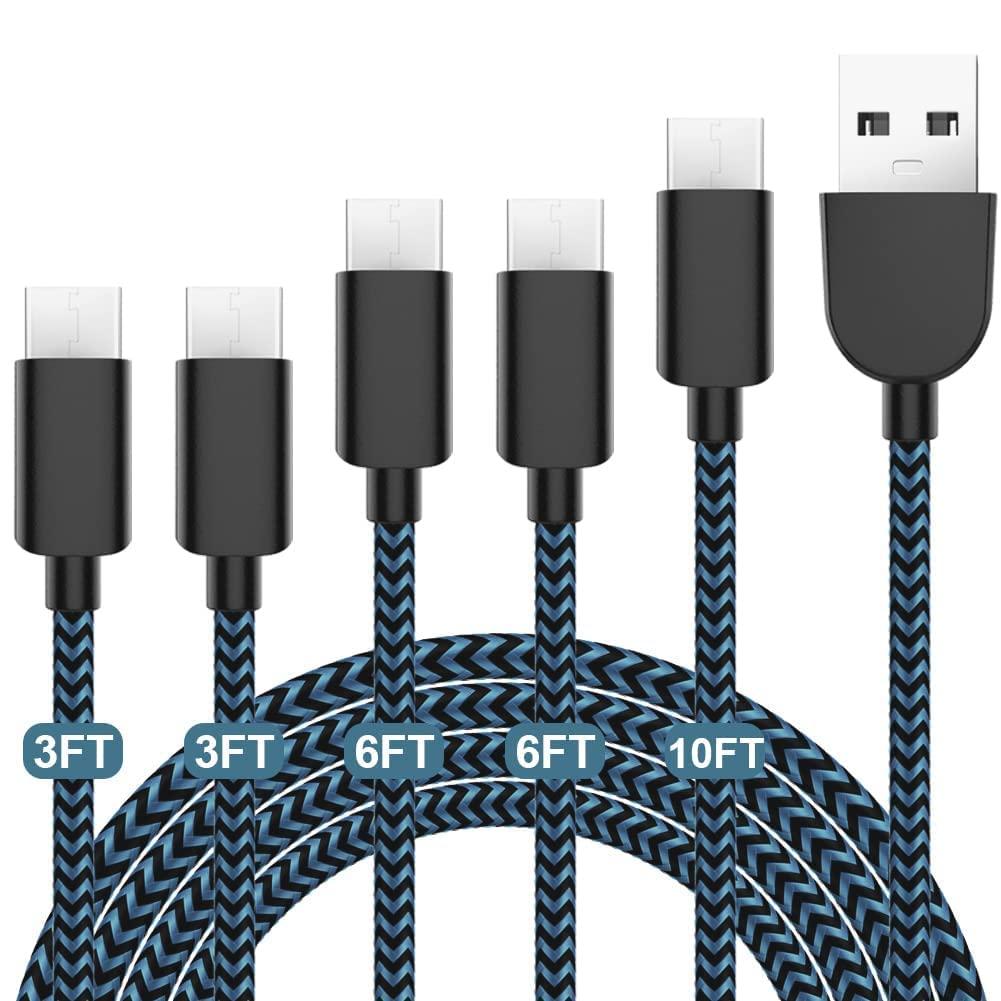 5 USB-C to USB-A Charging Cables for $5.49