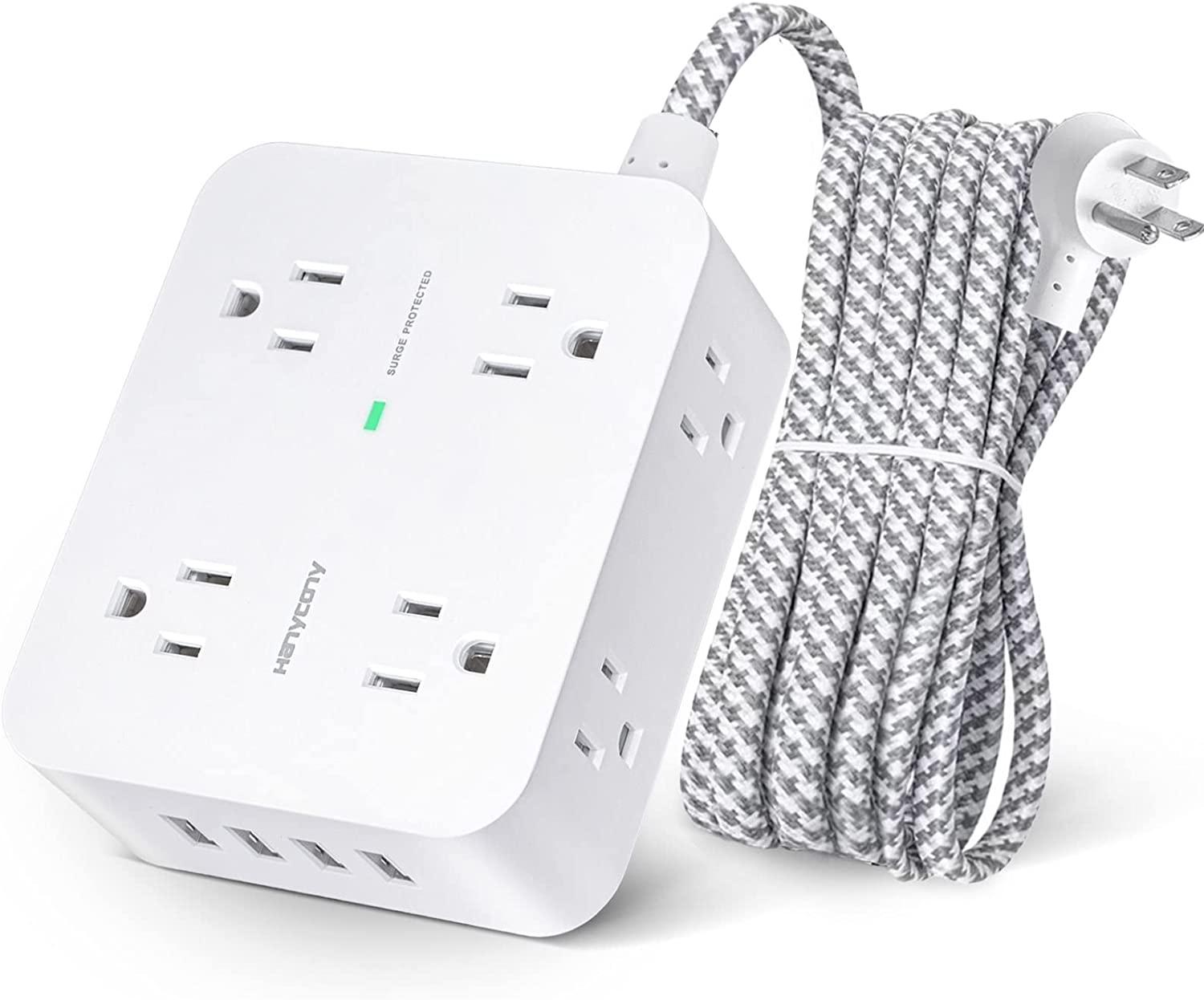 8 Outlet 4 USB Surge Protector Power Strip for $13.59