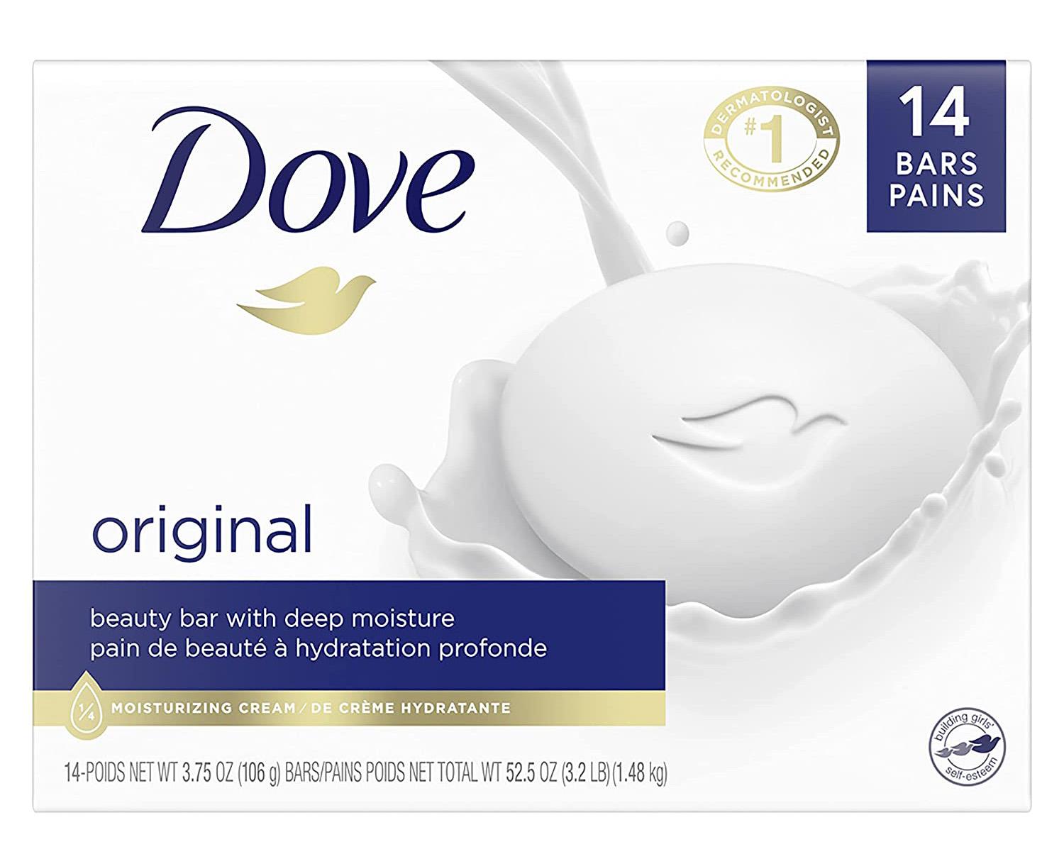 14 Dove Beauty Moisturizing Skin Cleanser Bars for $10.38 Shipped
