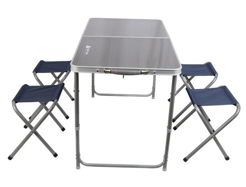 Ozark Trail Durable Steel and Aluminum Table Set with Stools for $40.97 Shipped
