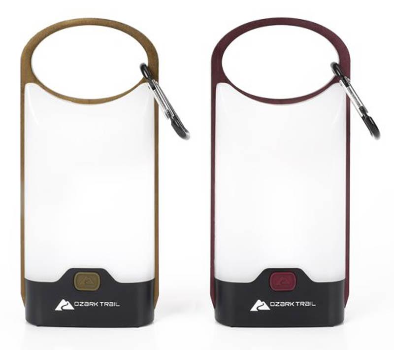 2 Ozark Trail 160 Lumens LED Aluminum Thin Frame Lanterns for $4.30