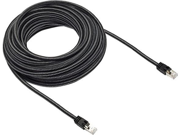 50ft Braided RJ45 Cat-7 Gigabit Ethernet Cable for $5.99