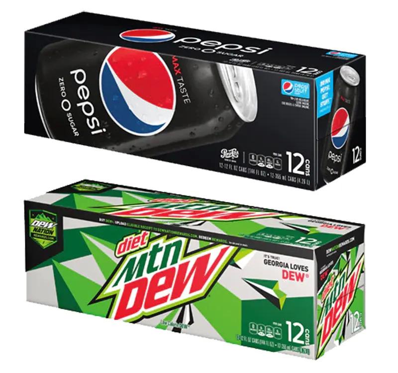 84 Cans of Coke Pepsi Sprite Mtn Dew Canada Dry Soda for $15.23