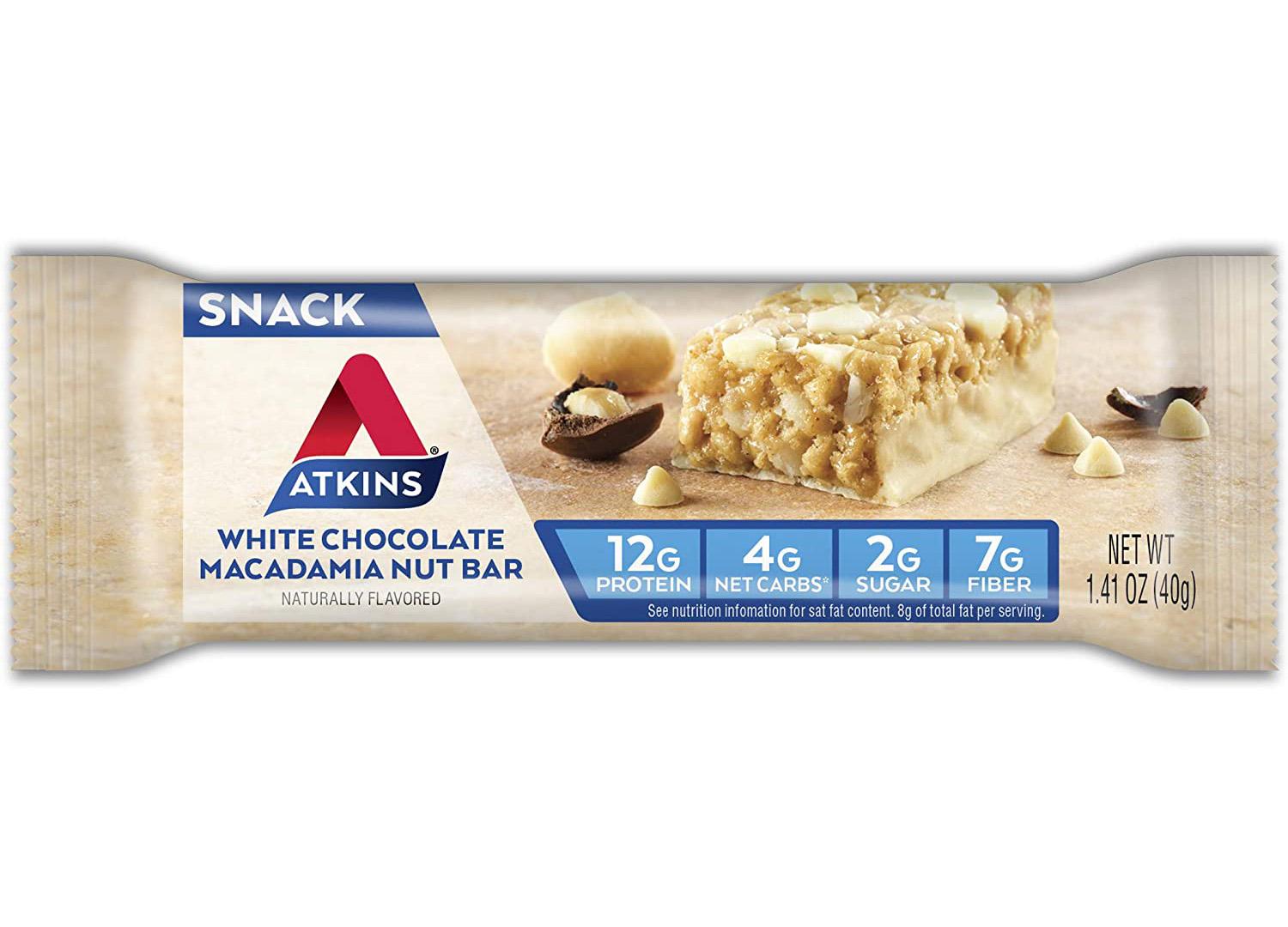 30 Atkins White Chocolate Macadamia Snack Bars for $22.43