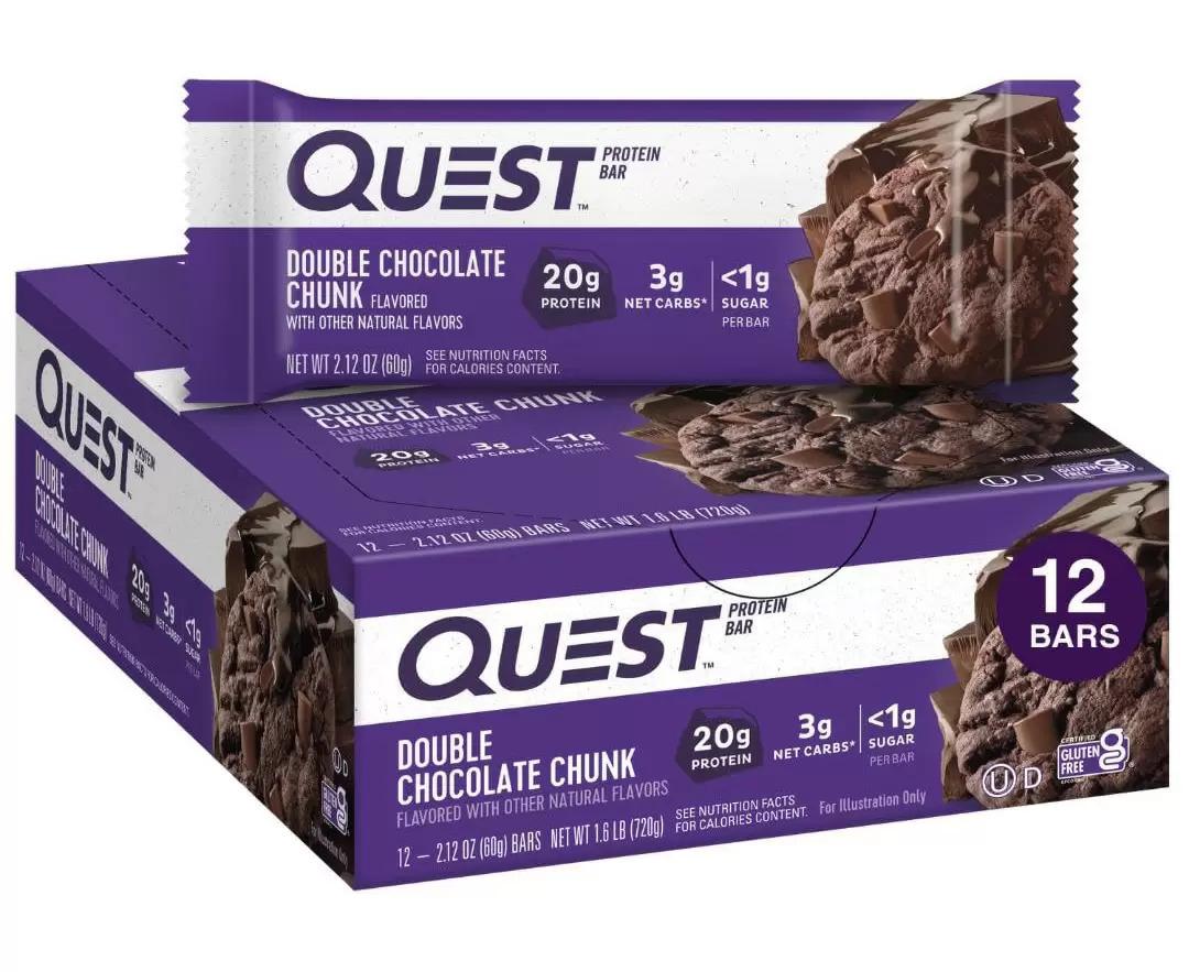 Quest Nutrition Double Chocolate Chunk Protein Bars 12 Pack for $15.27 Shipped