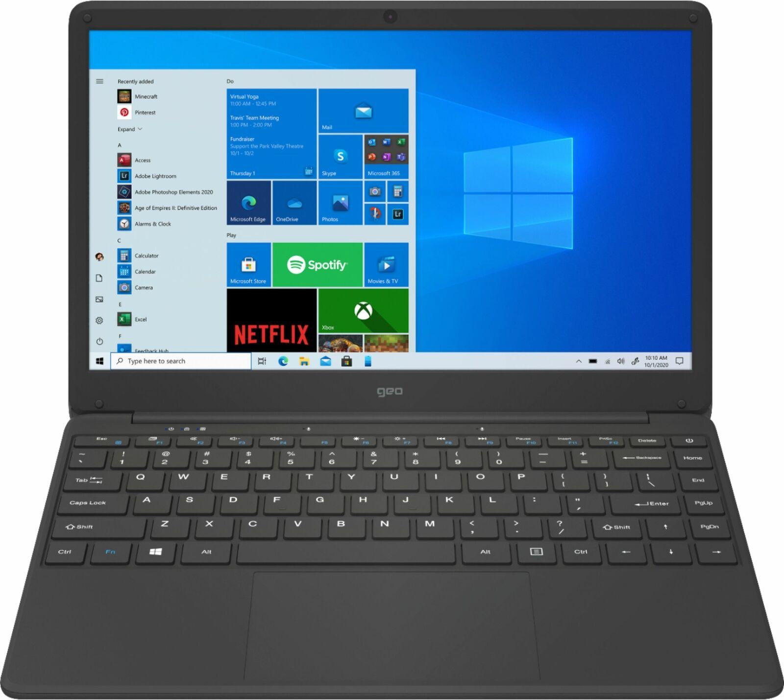 Geo GeoBook 240 14.1in Pentium N5030 8GB 128GB Laptop for $169.99 Shipped