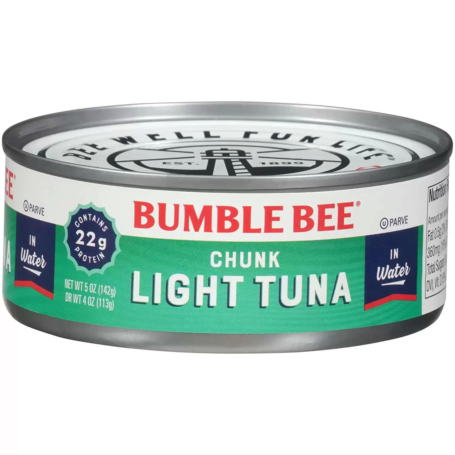 Bumble Bee Chunk Light Tuna In Water 24 Cans for $16.02 Shipped