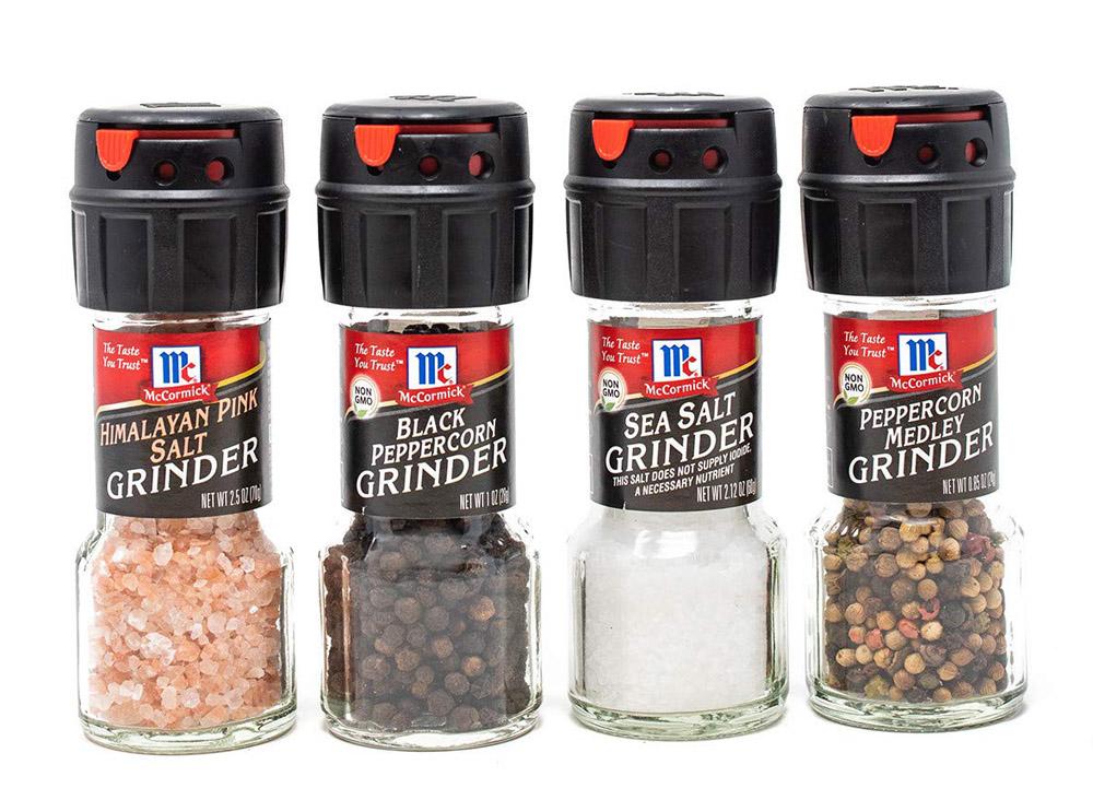 4 McCormick Salt and Pepper Grinder Variety Pack for $7.30 Shipped