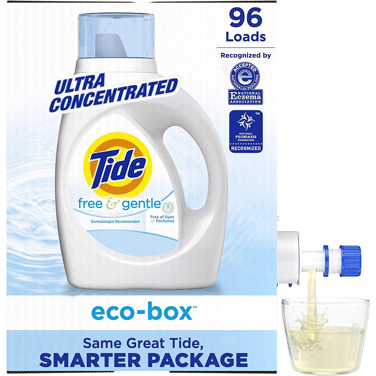 Tide Gentle Eco-Box Laundry Detergent Liquid Soap for $12.54 Shipped