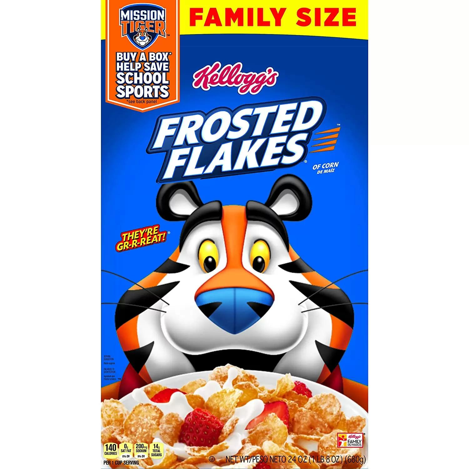 3 Kelloggs Frosted Flakes Breakfast Cereal for $7.29 Shipped