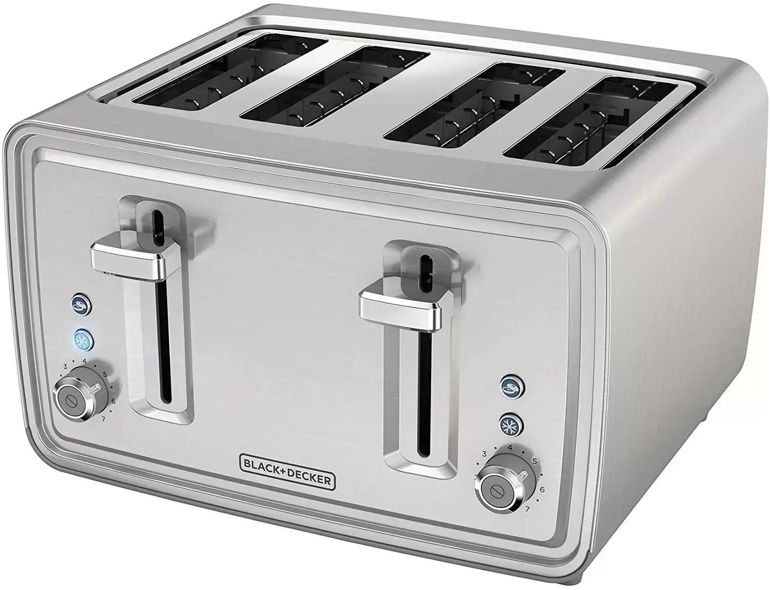 Black+Decker 4-Slice Stainless Steel Toaster for $24.99