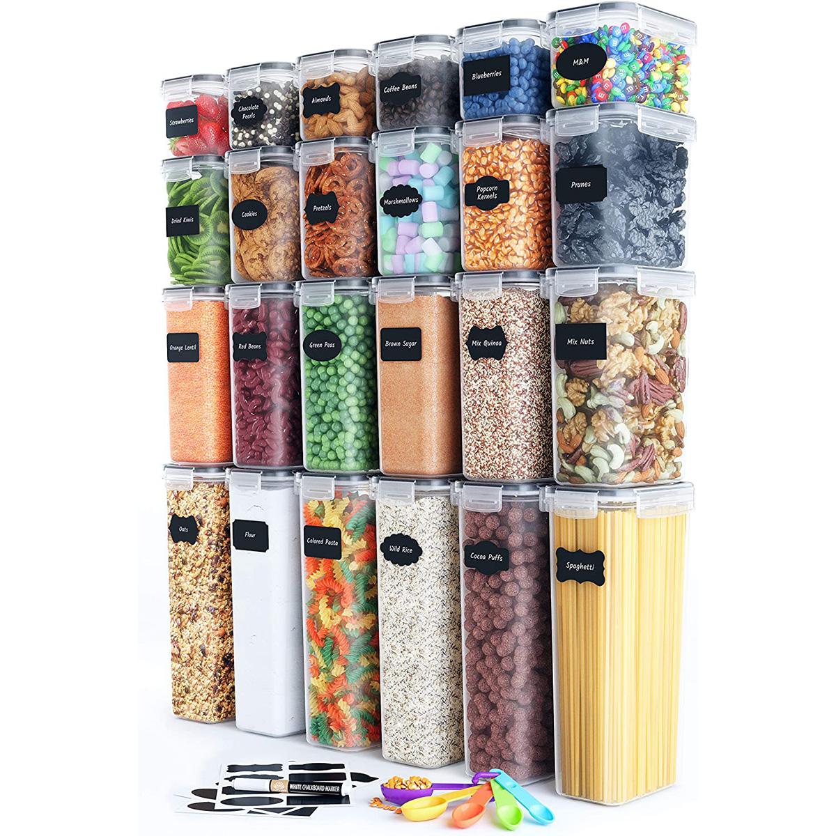 24 Airtight Food Storage Containers Set with Lids for $48.99 Shipped