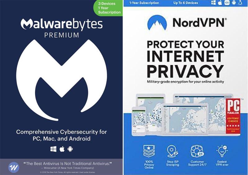 Malwarebytes Anti-Malware Premium and NordVPN Year Subscription for $19.99