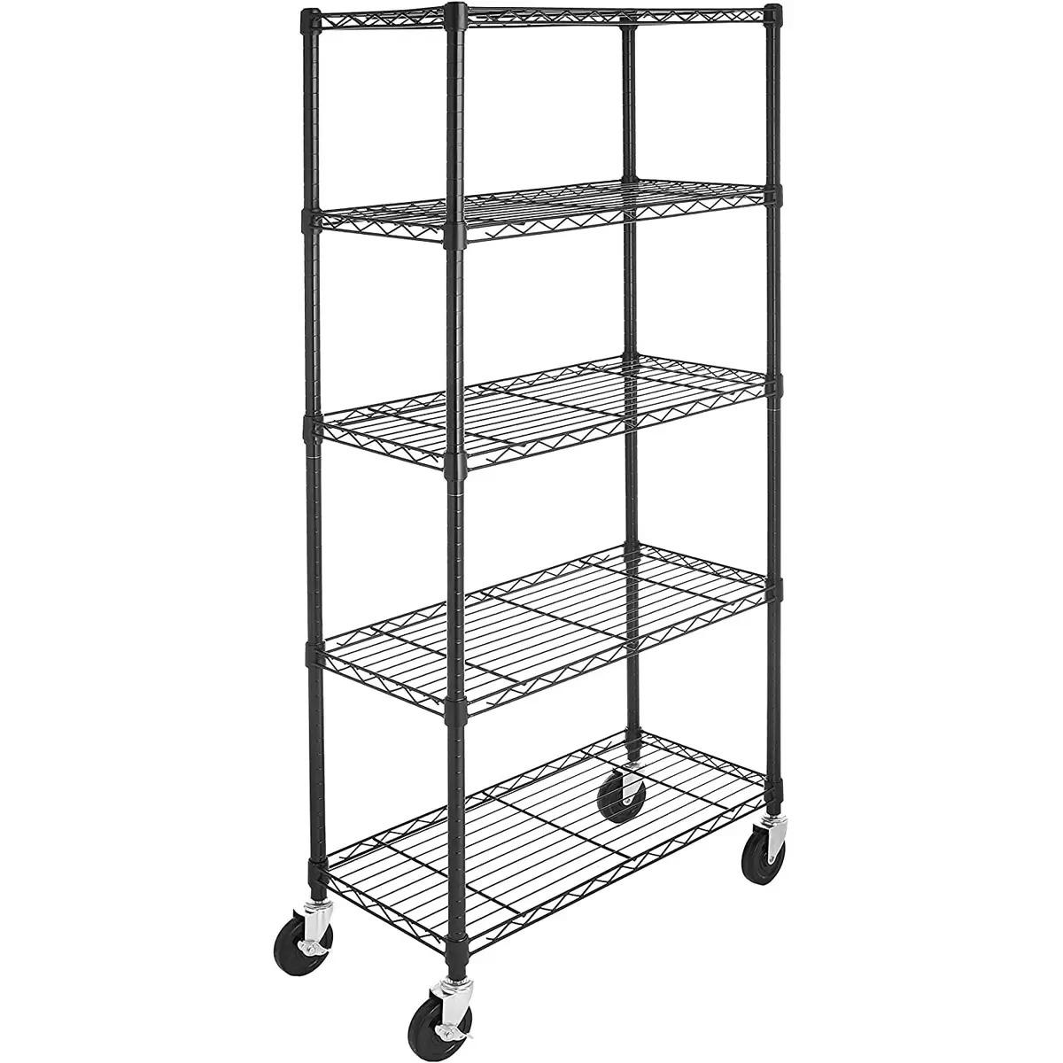 Amazon Basics 5-Shelf Adjustable Heavy Duty Storage Shelving Unit for $50.37 Shipped