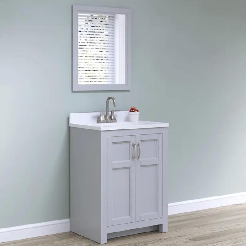 Style Selections Lowry 25in Bathroom Vanity Sink with Mirror for $159 Shipped
