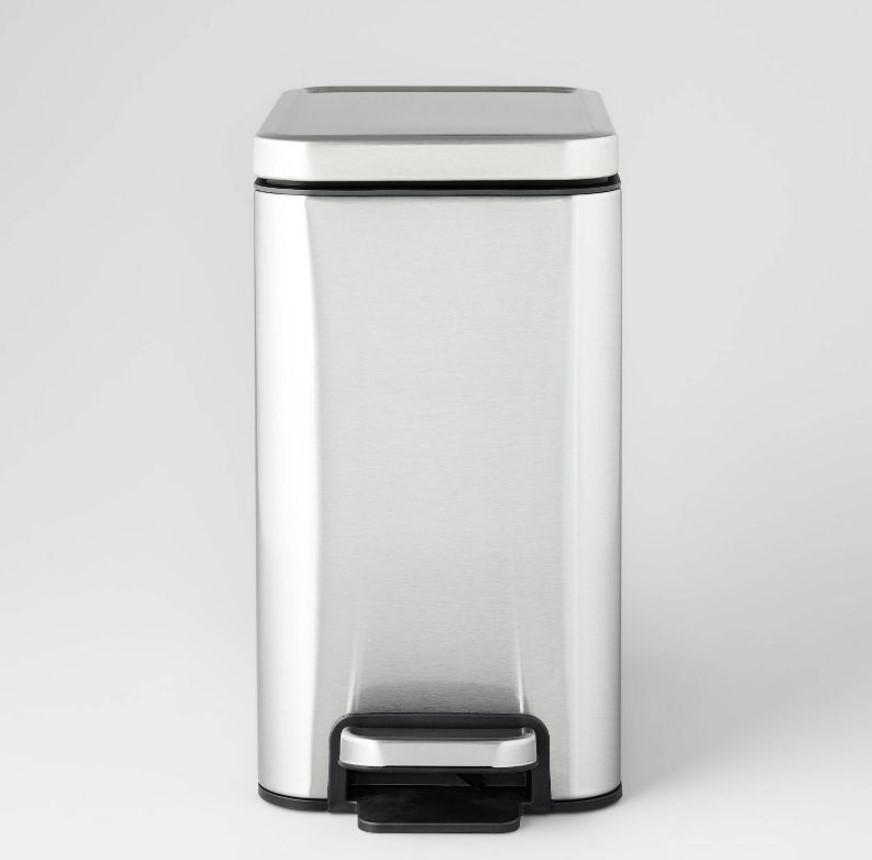 Brightroom 10L Stainless Slim Step Trash Can for $11.25