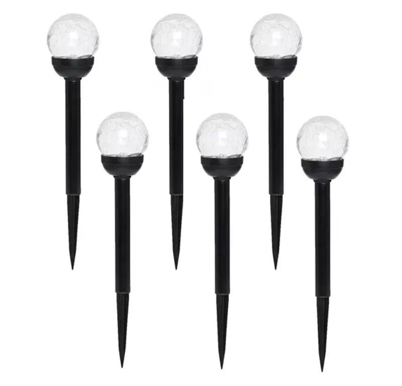 Mainstays Solar Powered Glass Crackle LED Path Lights 6 Pack for $6.88 Shipped