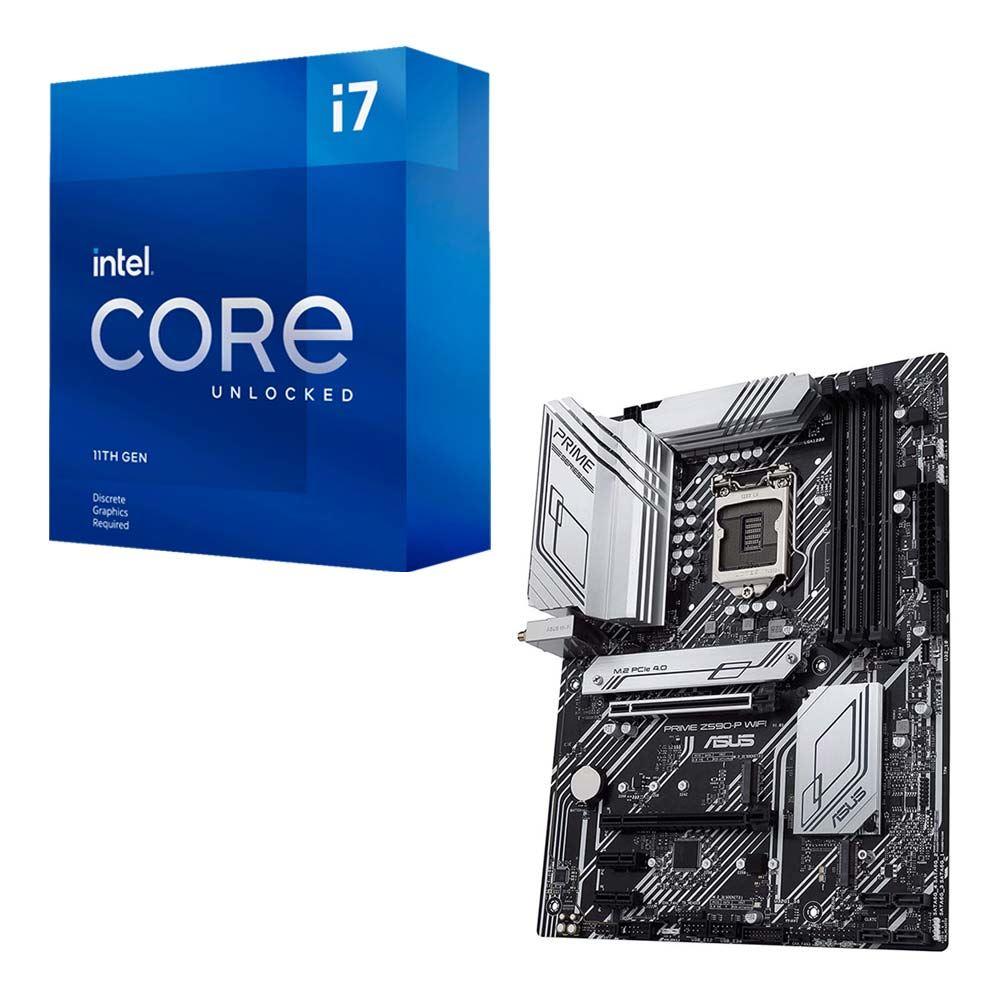 Intel Core i7-11700K 8-Core Desktop Processor with Asus Motherboard for $270