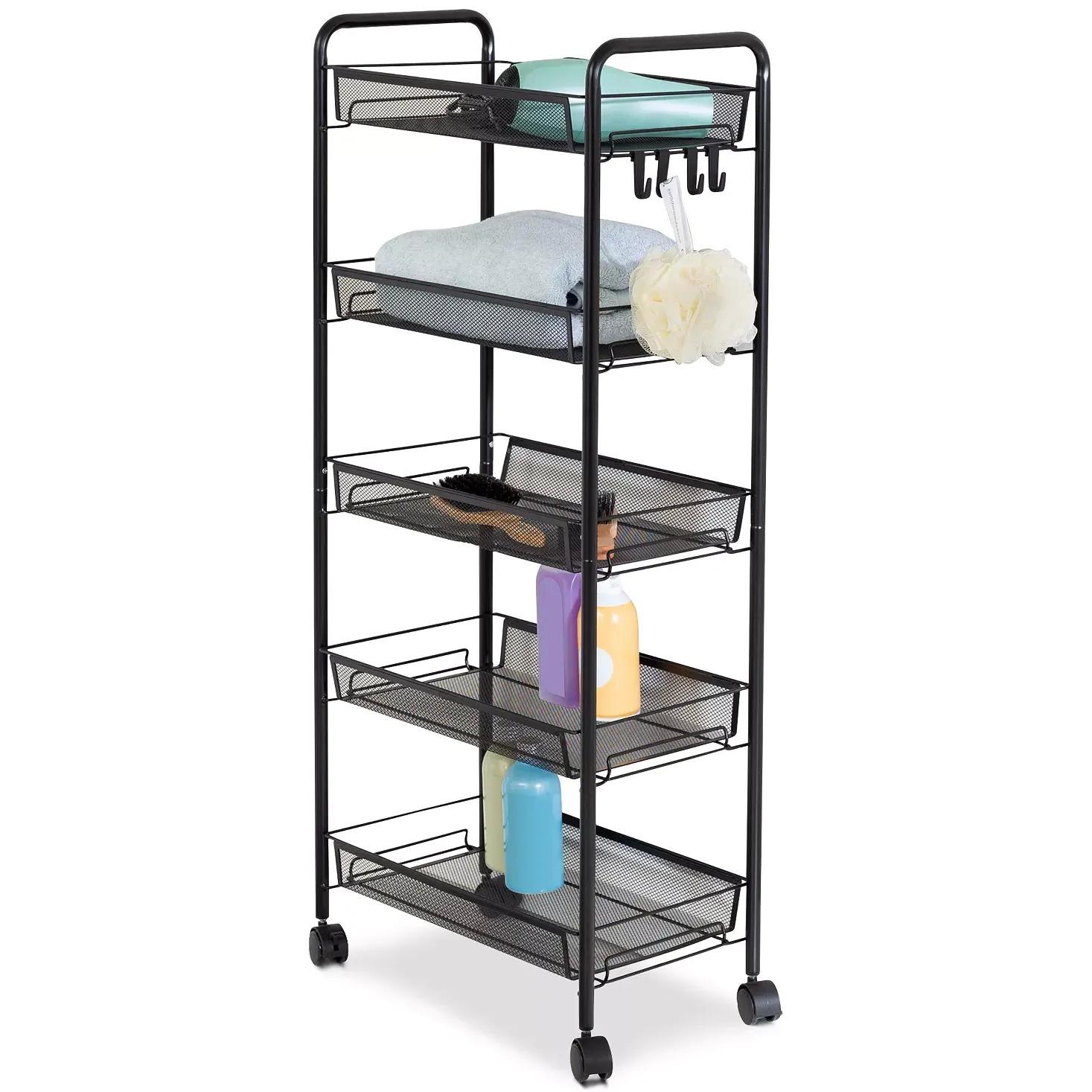Honey Can Do 5-Tier Rolling Storage Cart for $27.20 Shipped