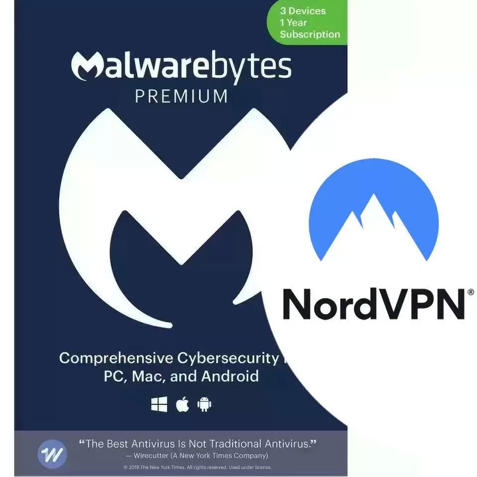 Malwarebytes Anti-Malware Premium 4.5 3 Devices and NordVPN for $19.99