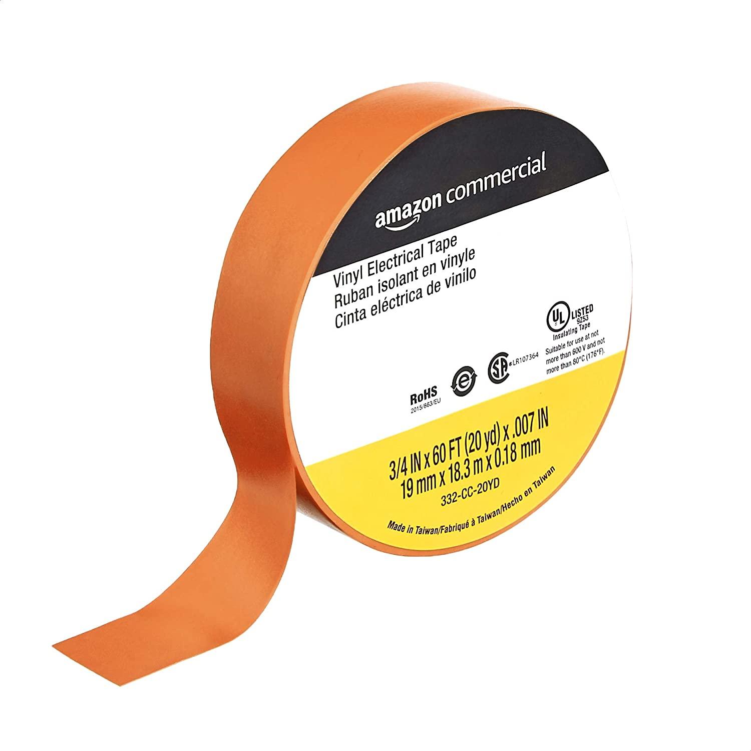 AmazonCommercial Vinyl Electrical Tape 12 Pack for $4.17