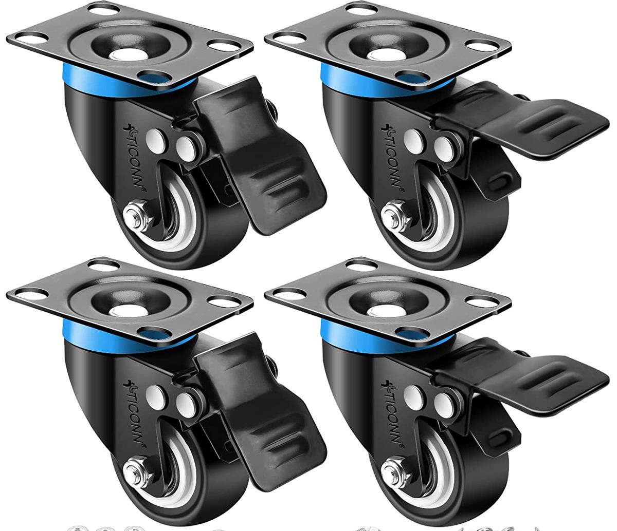 4 Ticonn Swivel Caster Wheels for $13.29