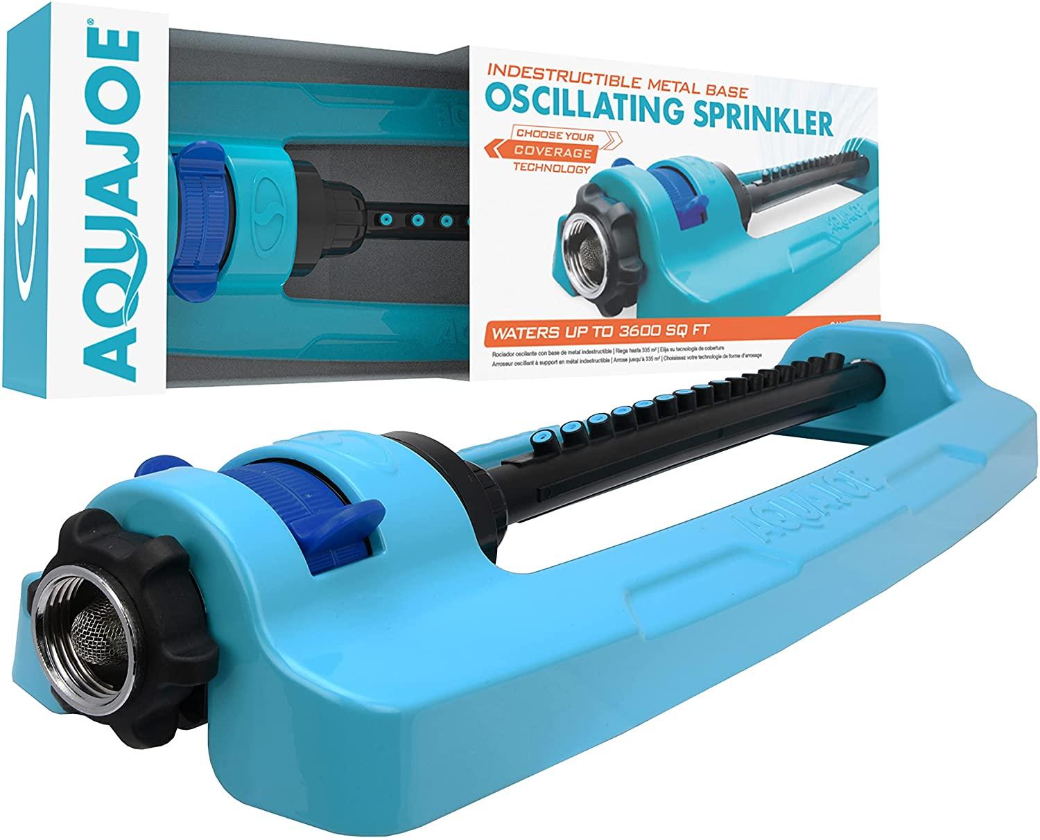 Aqua Joe 16in Metal Base Oscillating Sprinkler for $8.40