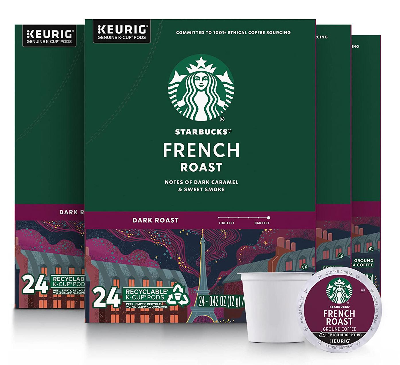 96 Starbucks Dark Roast K-cup Coffee Pods fir $38.23 Shipped