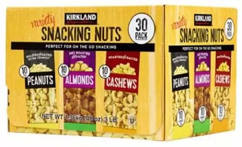 Kirkland Signature Peanuts Cashews Almonds Variety Snacking Nuts for $12.99